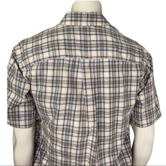 Eddie Bauer Men’s Blue 100% Cotton Plaid Short Sleeve Casual Button Down… - Picture 8 of 14